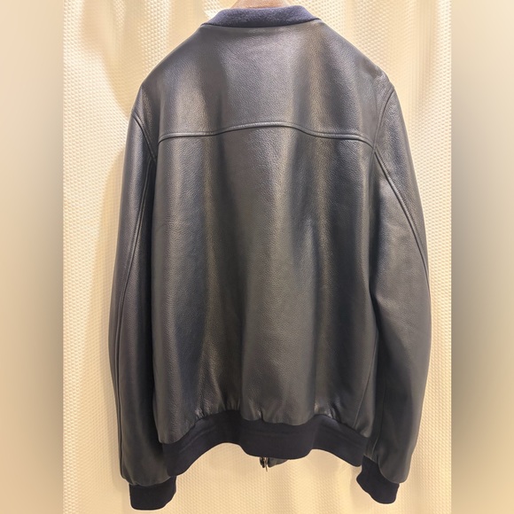 Italian Leather Bomber Jacket - Picture 7 of 7